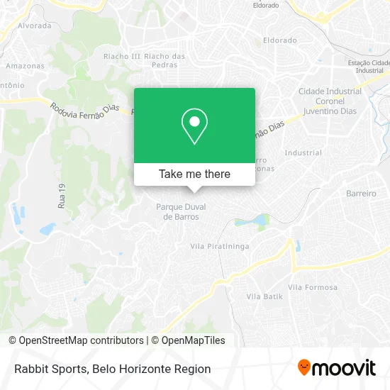 Rabbit Sports map