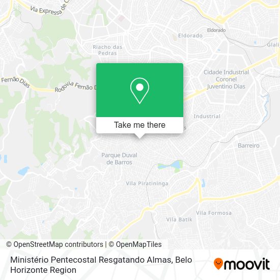 Ministério Pentecostal Resgatando Almas map