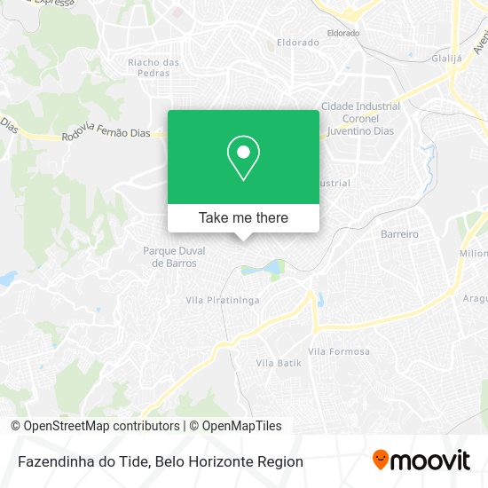 Fazendinha do Tide map