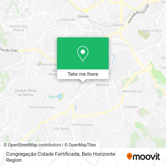 Congregação Cidade Fortificada map