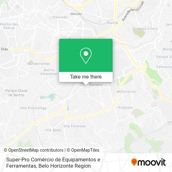 Super-Pro Comércio de Equipamentos e Ferramentas map
