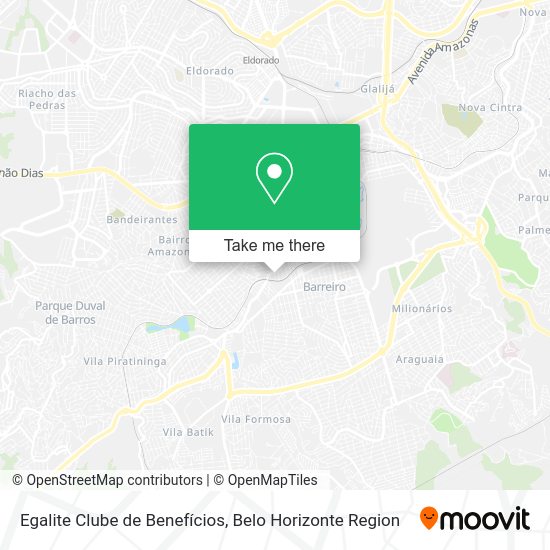 Egalite Clube de Benefícios map