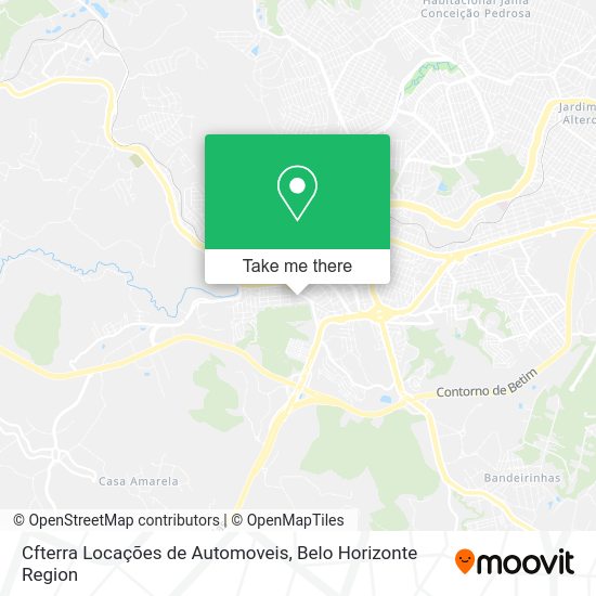 Cfterra Locações de Automoveis map