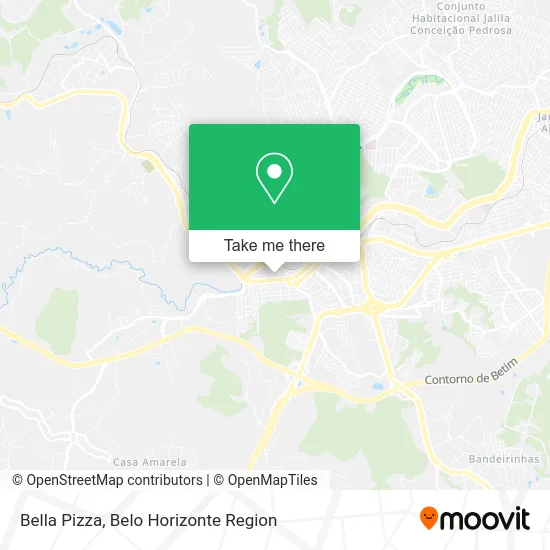 Bella Pizza map