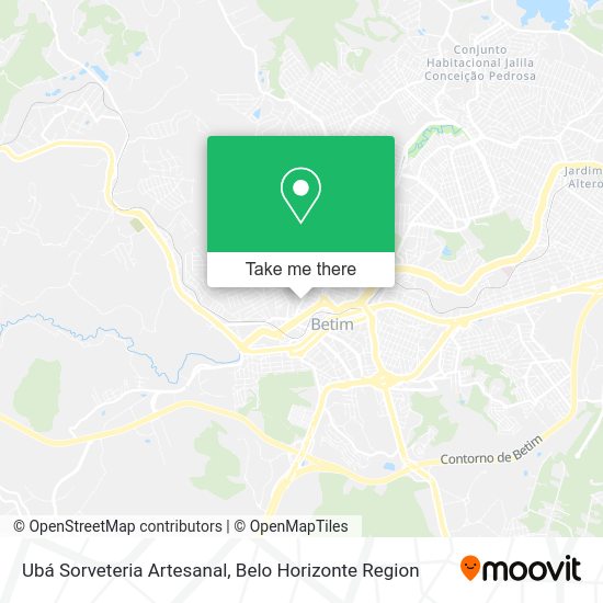 Ubá Sorveteria Artesanal map