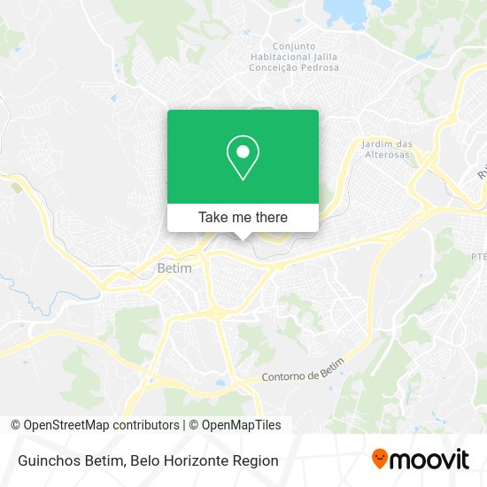 Guinchos Betim map