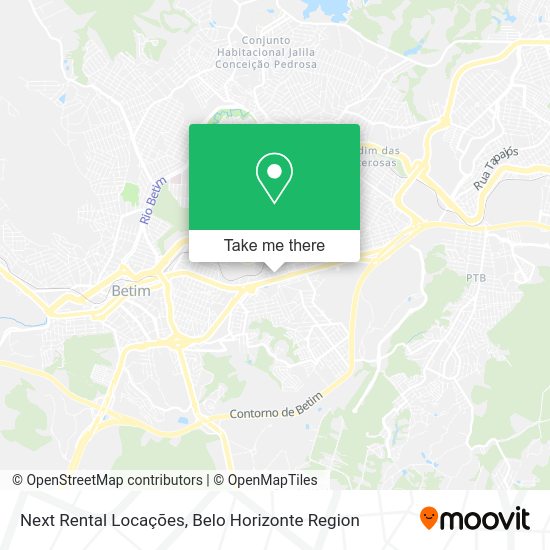 Next Rental Locações map