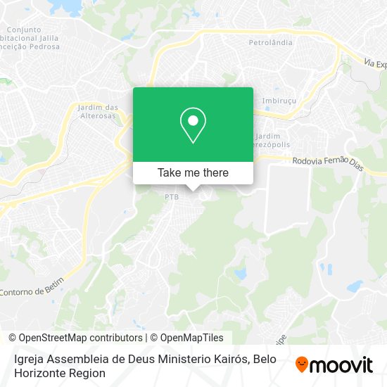 Igreja Assembleia de Deus Ministerio Kairós map