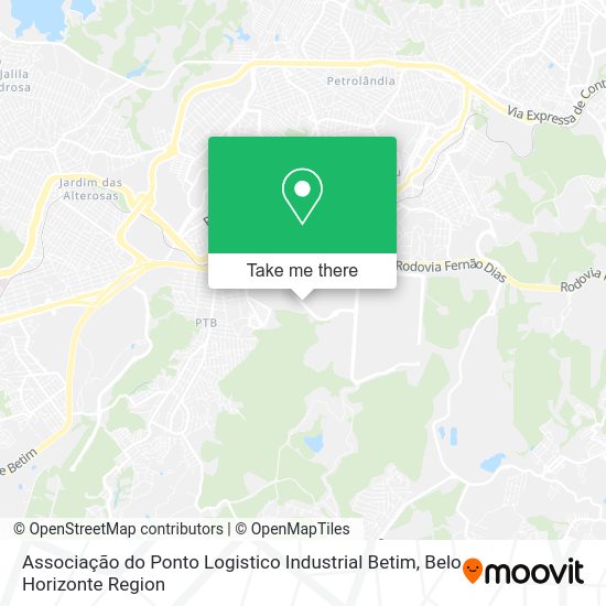 Associação do Ponto Logistico Industrial Betim map