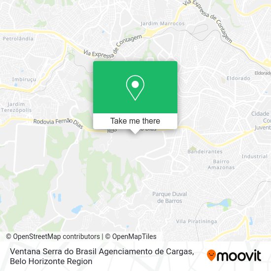 Ventana Serra do Brasil Agenciamento de Cargas map