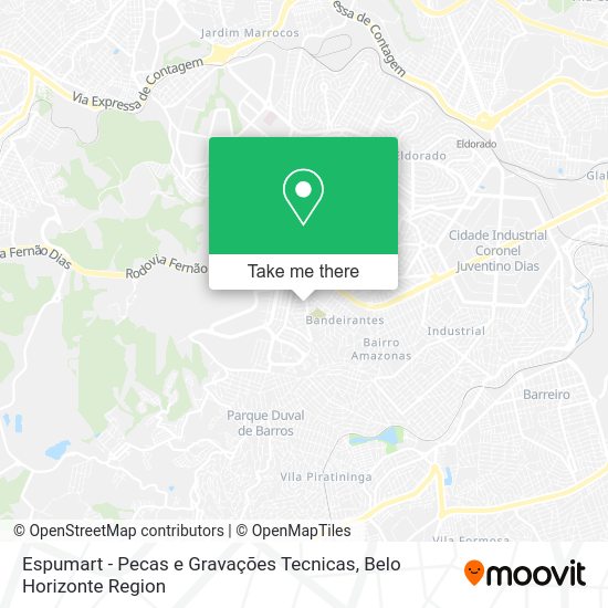 Espumart - Pecas e Gravações Tecnicas map