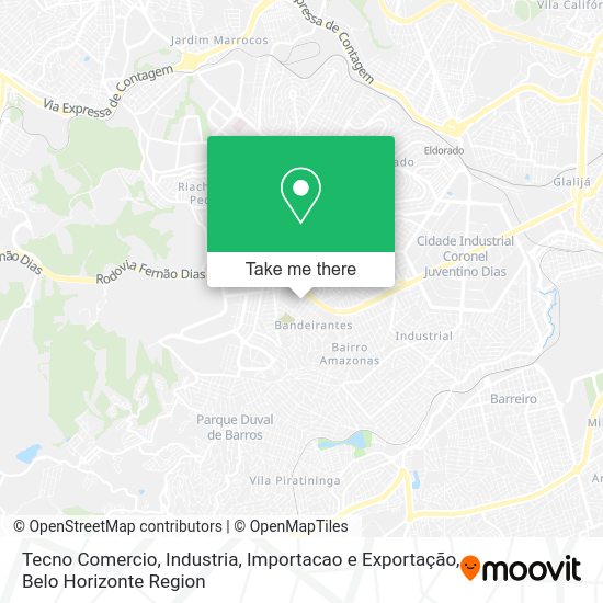 Tecno Comercio, Industria, Importacao e Exportação map