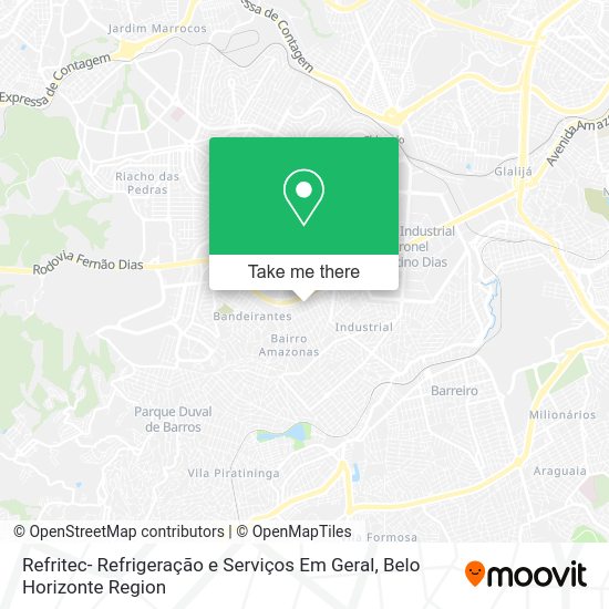 Refritec- Refrigeração e Serviços Em Geral map