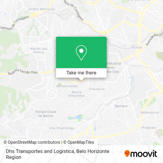 Dhs Transportes and Logística map