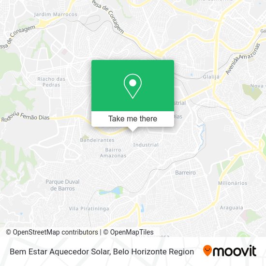 Bem Estar Aquecedor Solar map