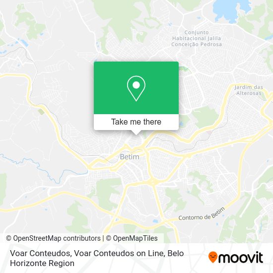 Voar Conteudos, Voar Conteudos on Line map