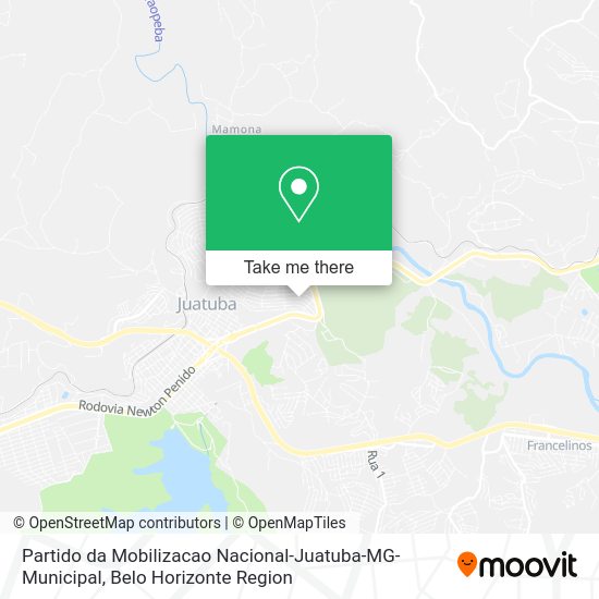 Partido da Mobilizacao Nacional-Juatuba-MG-Municipal map