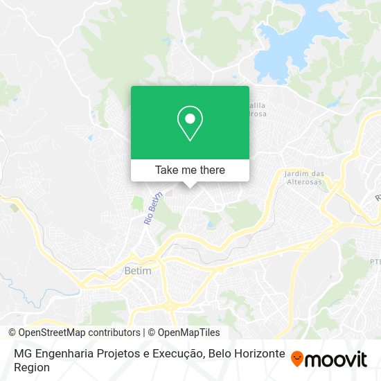 MG Engenharia Projetos e Execução map