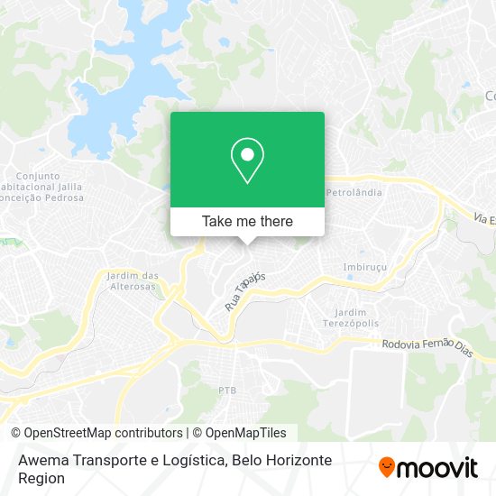 Awema Transporte e Logística map