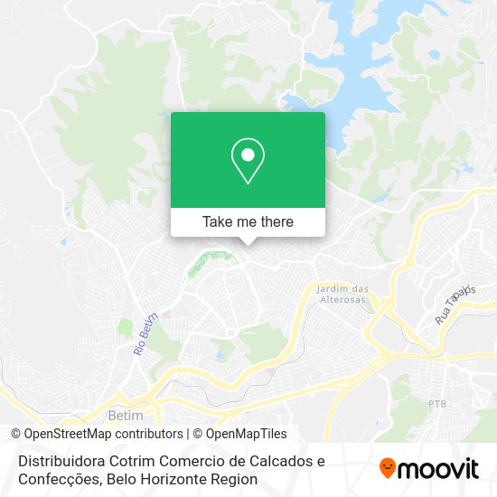 Distribuidora Cotrim Comercio de Calcados e Confecções map