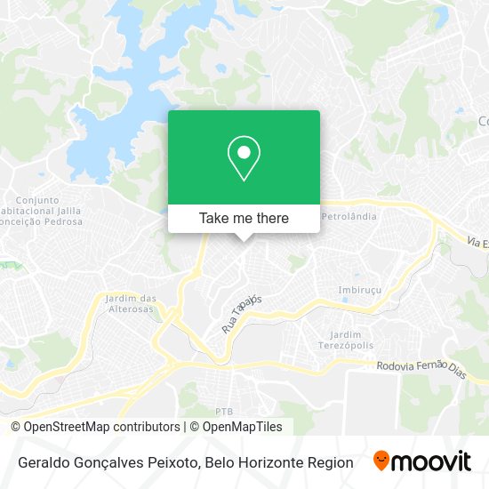 Geraldo Gonçalves Peixoto map