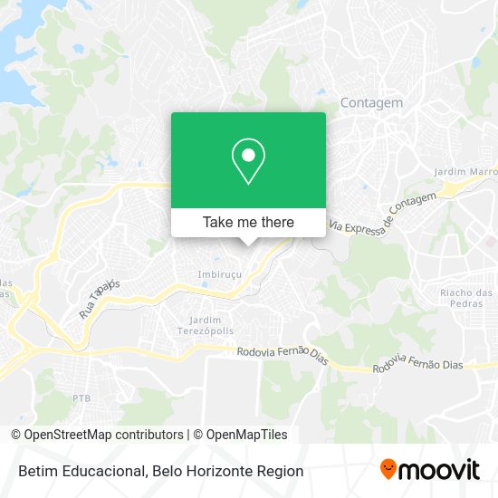 Betim Educacional map
