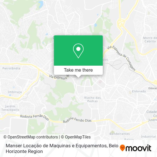 Manser Locação de Maquinas e Equipamentos map