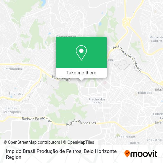 Imp do Brasil Produção de Feltros map