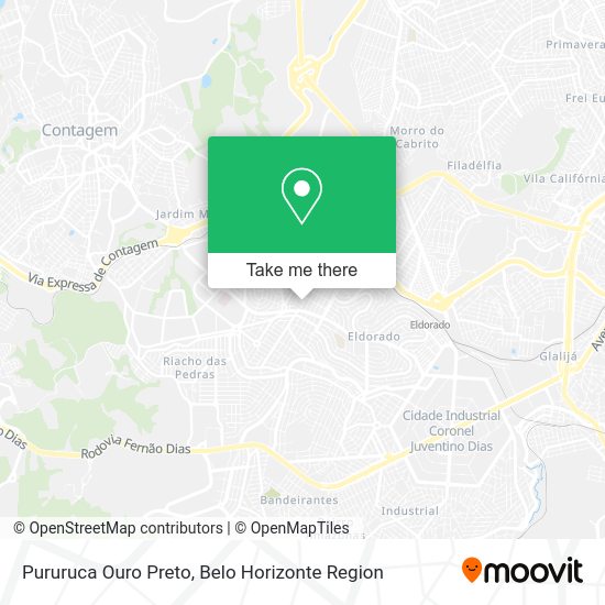 Pururuca Ouro Preto map