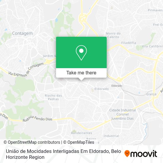 União de Mocidades Interligadas Em Eldorado map