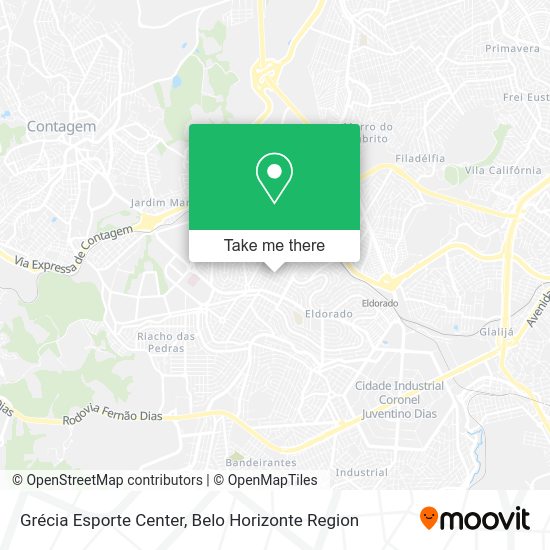Grécia Esporte Center map