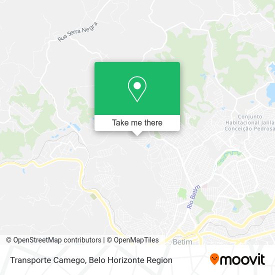 Transporte Camego map