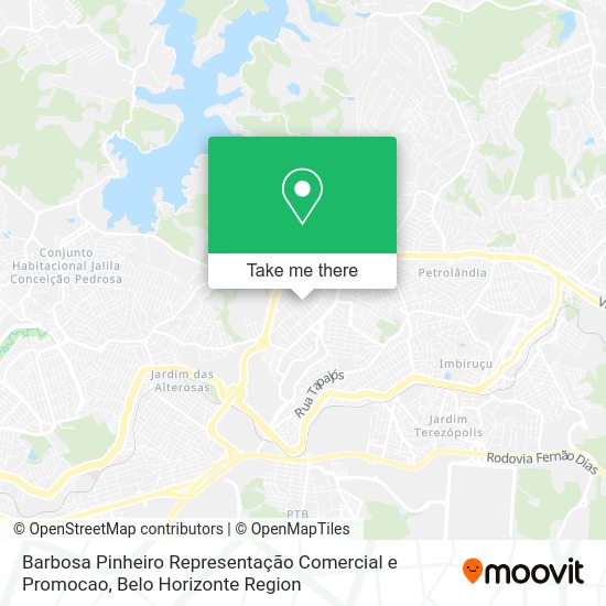 Barbosa Pinheiro Representação Comercial e Promocao map