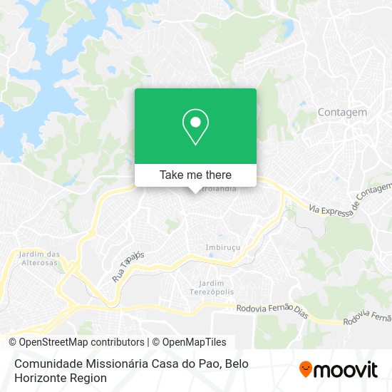 Comunidade Missionária Casa do Pao map