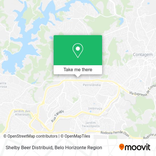 Shelby Beer Distribuid map