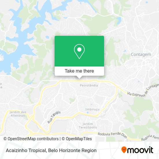 Acaizinho Tropical map
