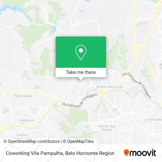 Coworking Vila Pampulha map