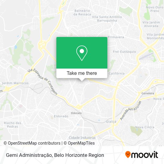 Gemi Administração map