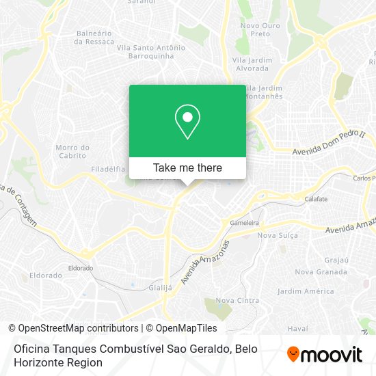 Oficina Tanques Combustível Sao Geraldo map