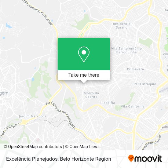Excelência Planejados map