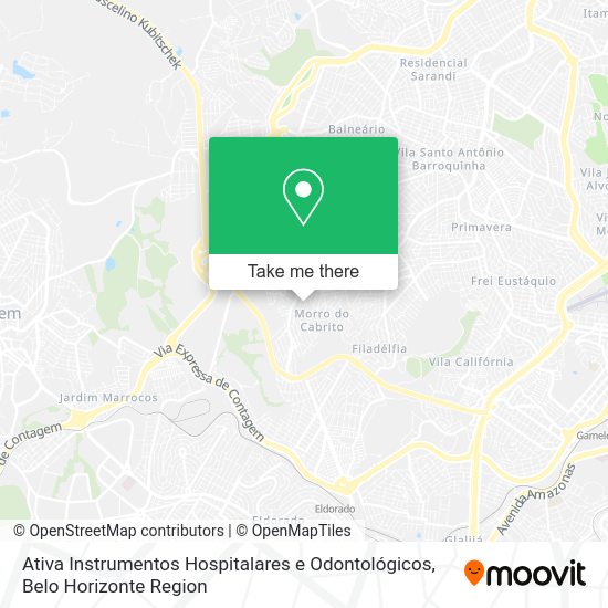 Ativa Instrumentos Hospitalares e Odontológicos map