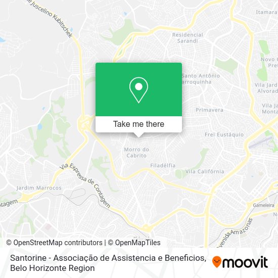 Santorine - Associação de Assistencia e Beneficios map