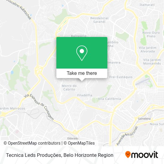 Tecnica Leds Produções map