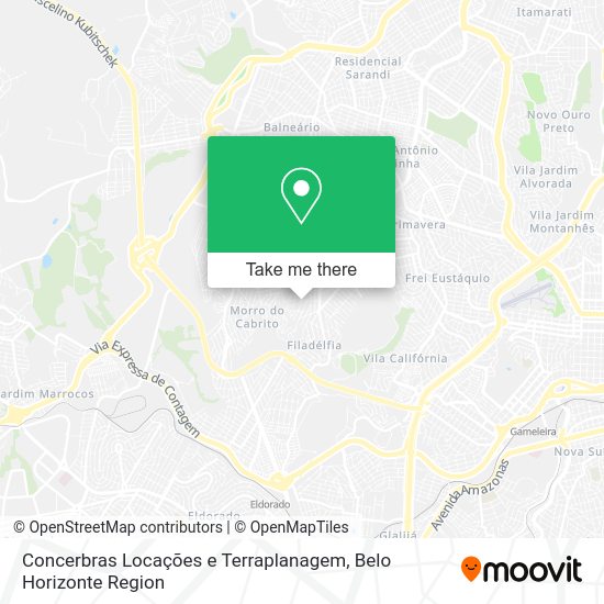 Concerbras Locações e Terraplanagem map