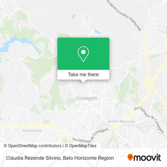 Cláudia Rezende Silvino map