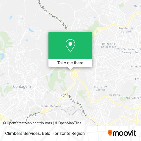 Climbers Services map