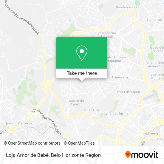Loja Amor de Bebê map