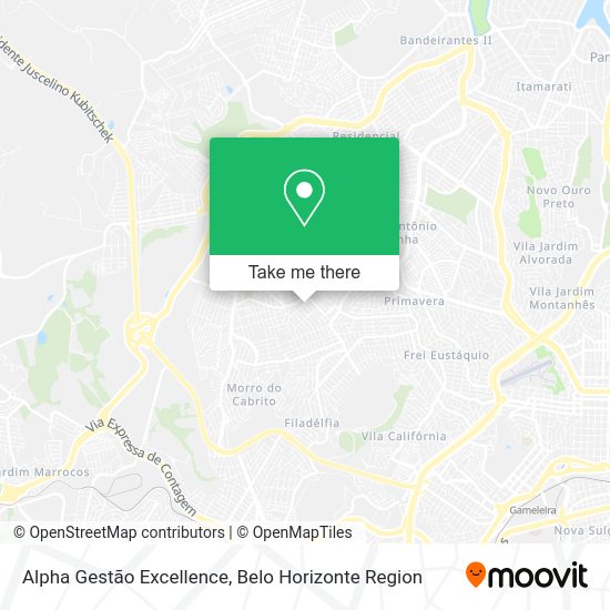 Alpha Gestão Excellence map