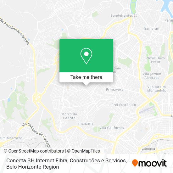 Conecta BH Internet Fibra, Construções e Servicos map