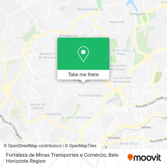 Fortaleza de Minas Transportes e Comércio map